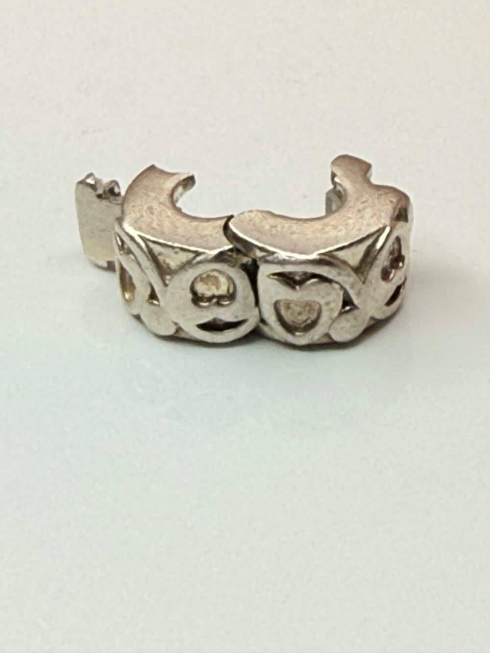 Chamilia Retired Swirl Wave Clip Stopper Charm Sterling Silver 925